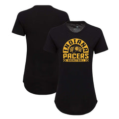 NBA - Indiana Pacers Sportiqe Women's Phoebe Super Soft Tri-Blend T-Shirt - Black