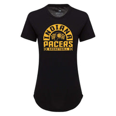 NBA - Indiana Pacers Sportiqe Women's Phoebe Super Soft Tri-Blend T-Shirt - Black