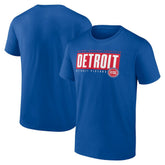 NBA - Detroit Pistons Blocked Out T-Shirt - Blue