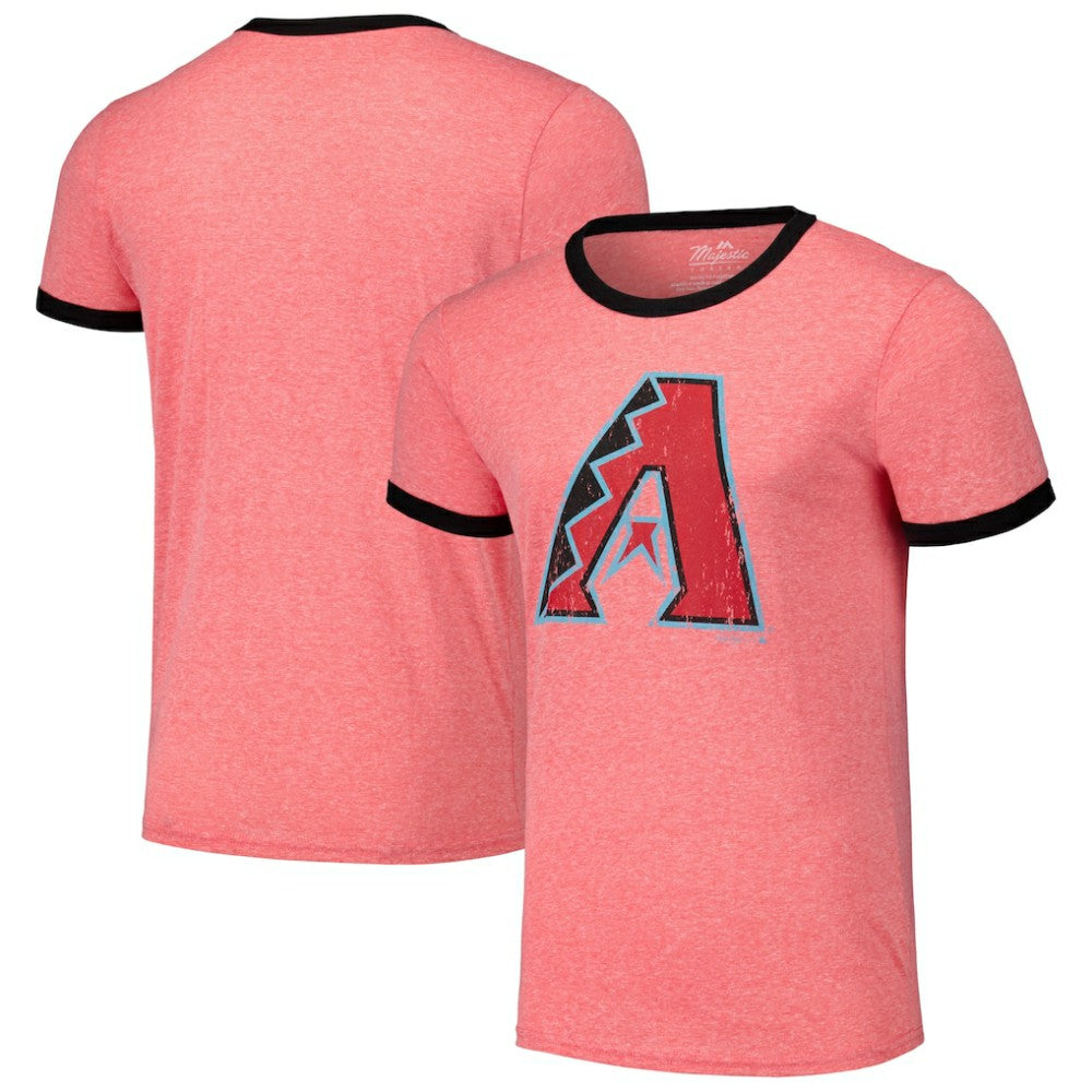 Arizona Diamondbacks Majestic Threads Ringer Tri-Blend T-Shirt Clearance