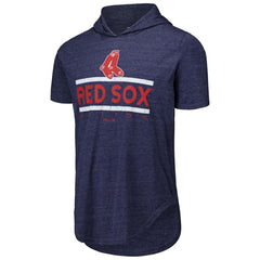 Boston Red Sox Majestic Threads Tri-Blend Hoodie T-Shirt Lifestyle