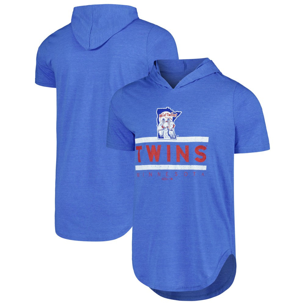Minnesota Twins Majestic Threads Tri-Blend Hoodie T-Shirt Clearance