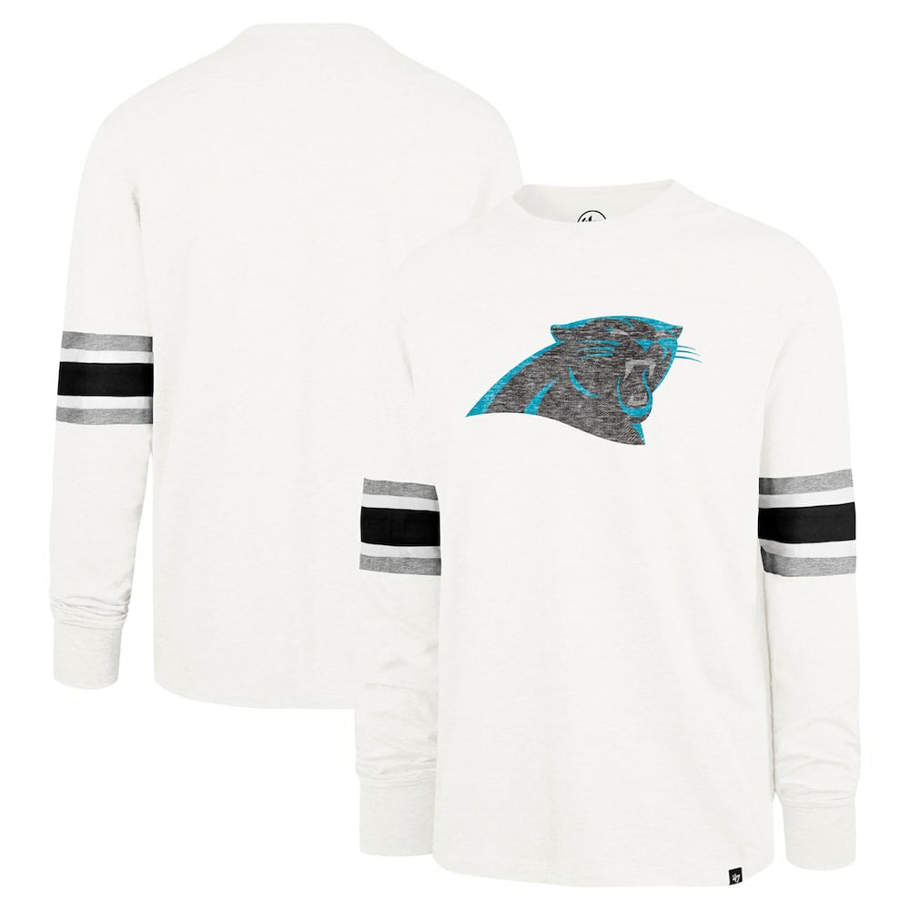 Carolina Panthers '47 Gridiron Premier Brex Long Sleeve T-Shirt White - 47 brand
