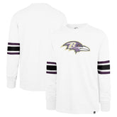 Baltimore Ravens '47 Gridiron Premier Brex Long Sleeve T-Shirt White - 47 brand
