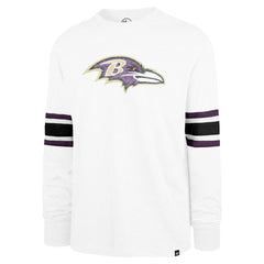 Baltimore Ravens '47 Gridiron Premier Brex Long Sleeve T-Shirt White - 47 brand