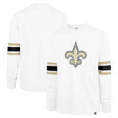 New Orleans Saints '47 Gridiron Premier Brex Long Sleeve T-Shirt White - 47 brand