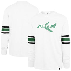 New York Jets '47 Gridiron Throwback Premier Brex Long Sleeve T-Shirt White - 47 brand