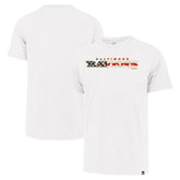Baltimore Ravens '47 Flag Script Franklin T-Shirt White - 47 brand
