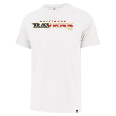 Baltimore Ravens '47 Flag Script Franklin T-Shirt White - 47 brand