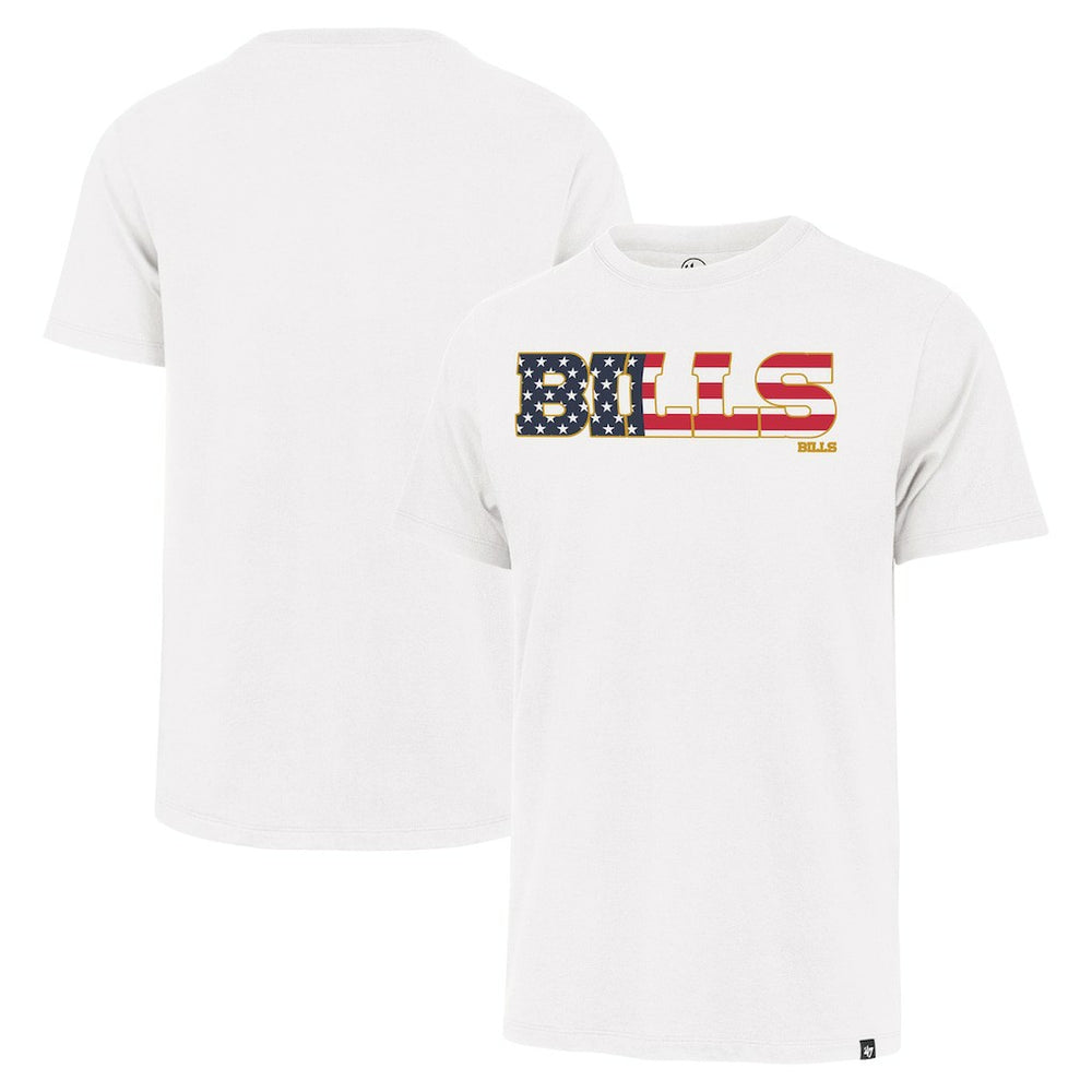 Buffalo Bills '47 Flag Script Franklin T-Shirt White - 47 brand