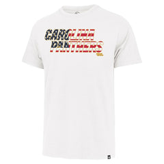 Carolina Panthers '47 Flag Script Franklin T-Shirt White - 47 brand