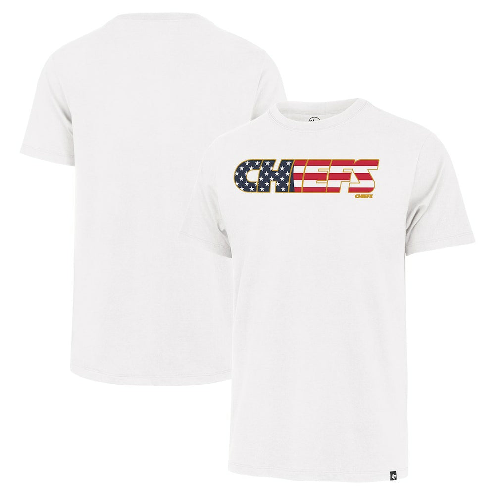 Kansas City Chiefs '47 Flag Script Franklin T-Shirt White - 47 brand