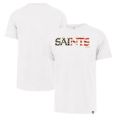 New Orleans Saints '47 Flag Script Franklin T-Shirt White - 47 brand