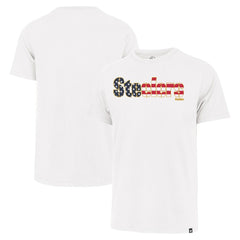 Pittsburgh Steelers '47 Flag Script Franklin T-Shirt White - 47 brand