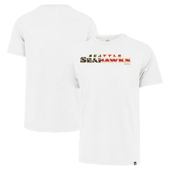 Seattle Seahawks '47 Flag Script Franklin T-Shirt White - 47 brand
