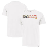 Los Angeles Rams '47 Flag Script Franklin T-Shirt White - 47 brand