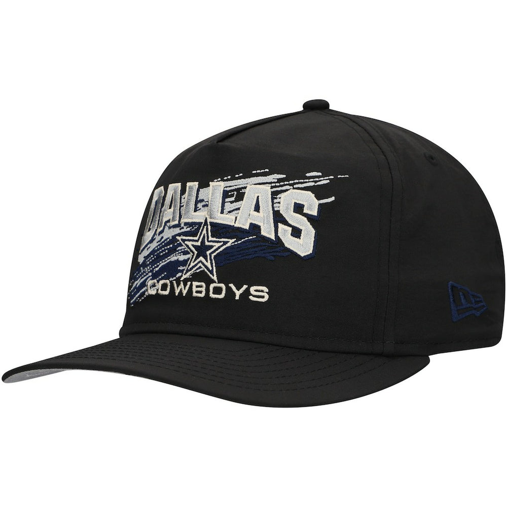 Dallas Cowboys New Era Throwback Brush Golfer Snapback Hat Black - NFL