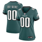 Philadelphia Eagles Women's Custom Game Jersey Midnight Green - Nike