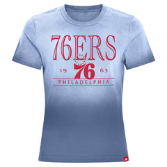 NBA - Philadelphia 76ers Sportiqe Women's Arcadia Sun-Dipped T-Shirt - Royal