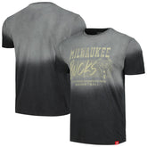 NBA - Milwaukee Bucks Sportiqe Unisex Bingham Sun-Fade T-Shirt - Black
