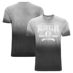 NBA - Brooklyn Nets Sportiqe Unisex Bingham Sun-Fade T-Shirt - Black