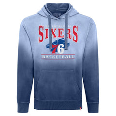 NBA - Philadelphia 76ers Sportiqe Unisex Blake Sun-Fade Pullover Hoodie - Royal