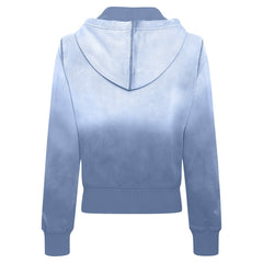 NBA - Philadelphia 76ers Sportiqe Women's Carli Sun Fade Full-Zip Hoodie - Blue