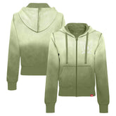 NBA - Boston Celtics Sportiqe Women's Carli Sun Fade Full-Zip Hoodie - Olive