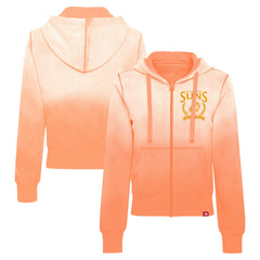 NBA - Phoenix Suns Sportiqe Women's Carli Sun Fade Full-Zip Hoodie - Orange