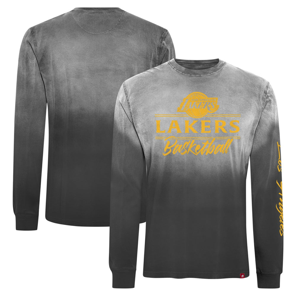 NBA - Los Angeles Lakers Sportiqe Unisex Mohave Sun-Dipped Long Sleeve T-Shirt - Black
