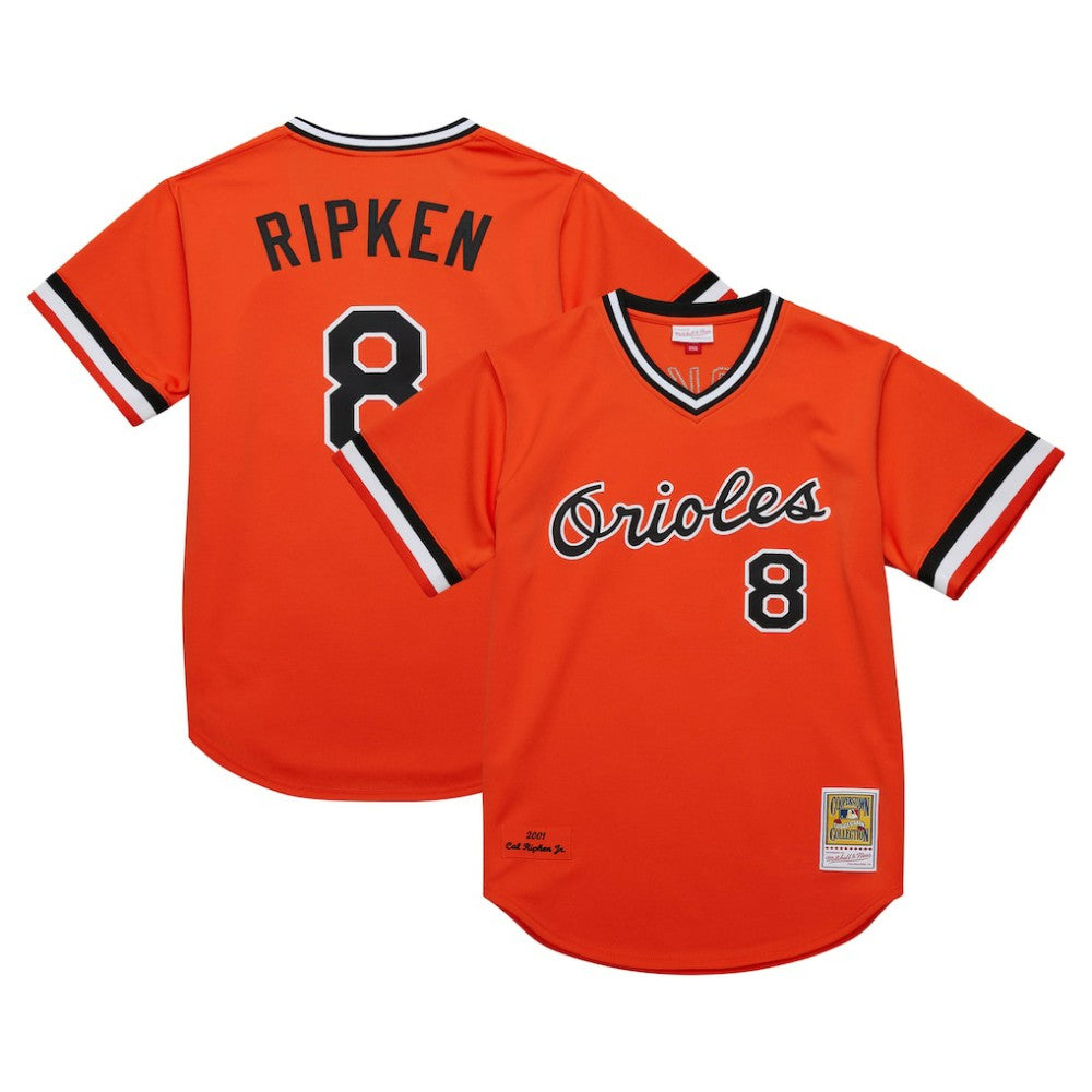 Cal Ripken Jr. Baltimore Orioles Mitchell & Ness 2001 Cooperstown Collection Authentic Throwback Jersey for sale
