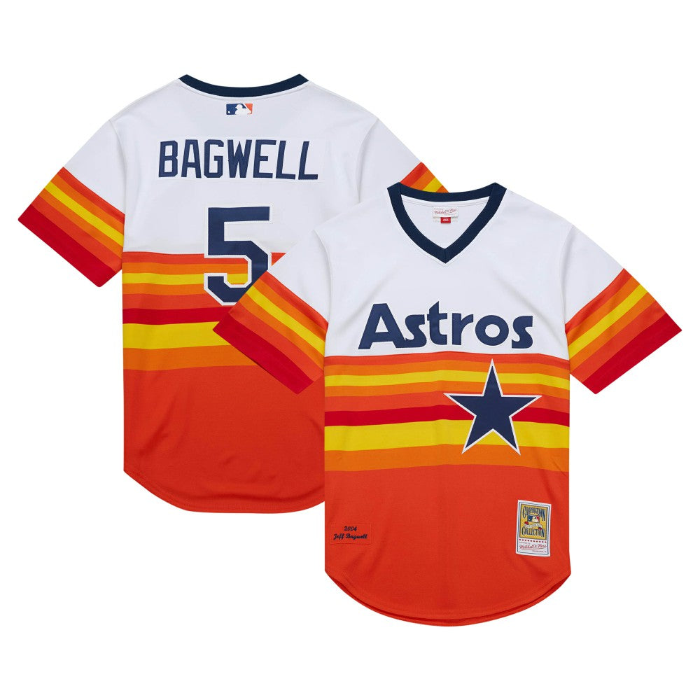Jeff Bagwell Houston Astros Mitchell & Ness 2004 Cooperstown Collection Authentic Throwback Jersey Lifestyle