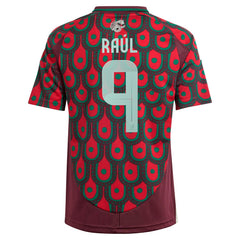 Adidas Raul Jimenez Mexico National Team Youth 2024 Home Replica Player Jerseys - Burgundy