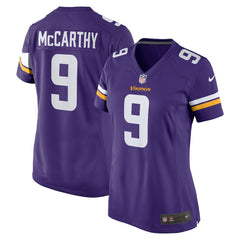 J.J. McCarthy Minnesota Vikings Women's Player Game Jersey Purple - Nike