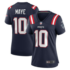 Drake Maye New England Patriots Women's Player Game Jersey Navy - Nike
