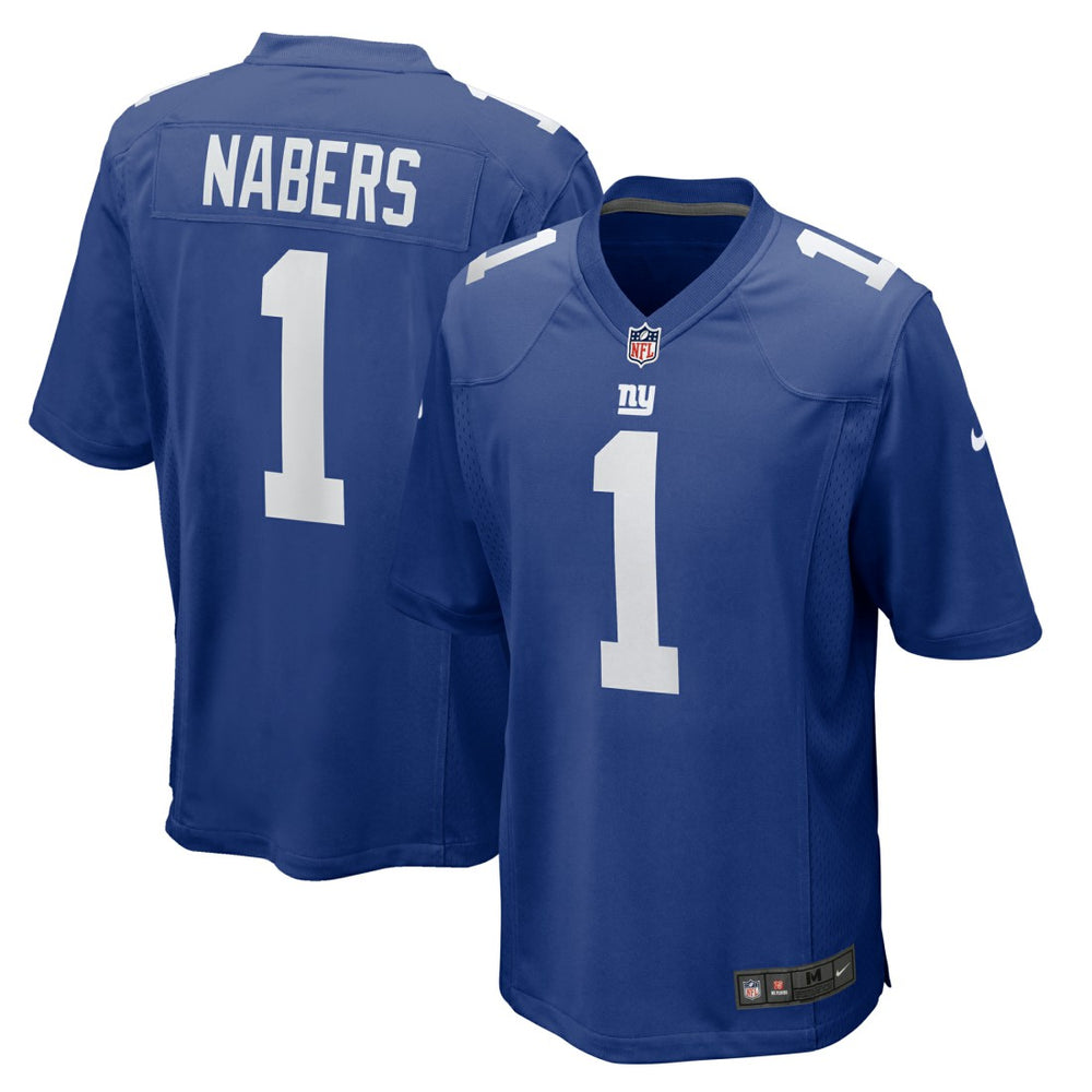 Malik Nabers New York Giants Player Game Jersey Royal - Nike