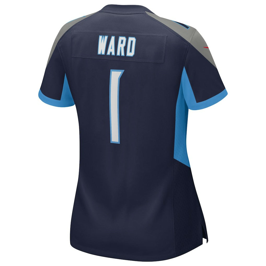 Cameron Ward Tennessee Titans Women's 2025 NFL Draft First Round Pick Alternate Game Jersey - Navy | NFL Jerseys