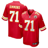 Josh Simmons Kansas City Chiefs 2025 NFL Draft First Round Pick Game Jersey Red - Nike