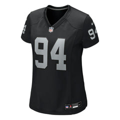 Christian Wilkins Las Vegas Raiders Women's Team Game Jersey Black - Nike