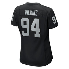 Christian Wilkins Las Vegas Raiders Women's Team Game Jersey Black - Nike