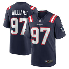 Milton Williams New England Patriots Game Player Jersey Navy - Nike