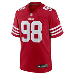 Mykel Williams San Francisco 49ers 2025 NFL Draft First Round Pick Game Jersey Scarlet - Nike