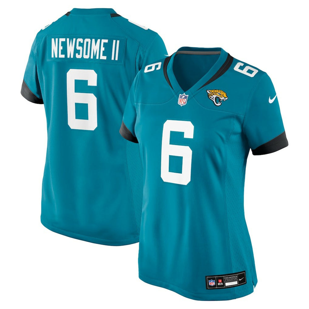 Greg Newsome II Jacksonville Jaguars Women's Team Game Jersey Teal - Nike