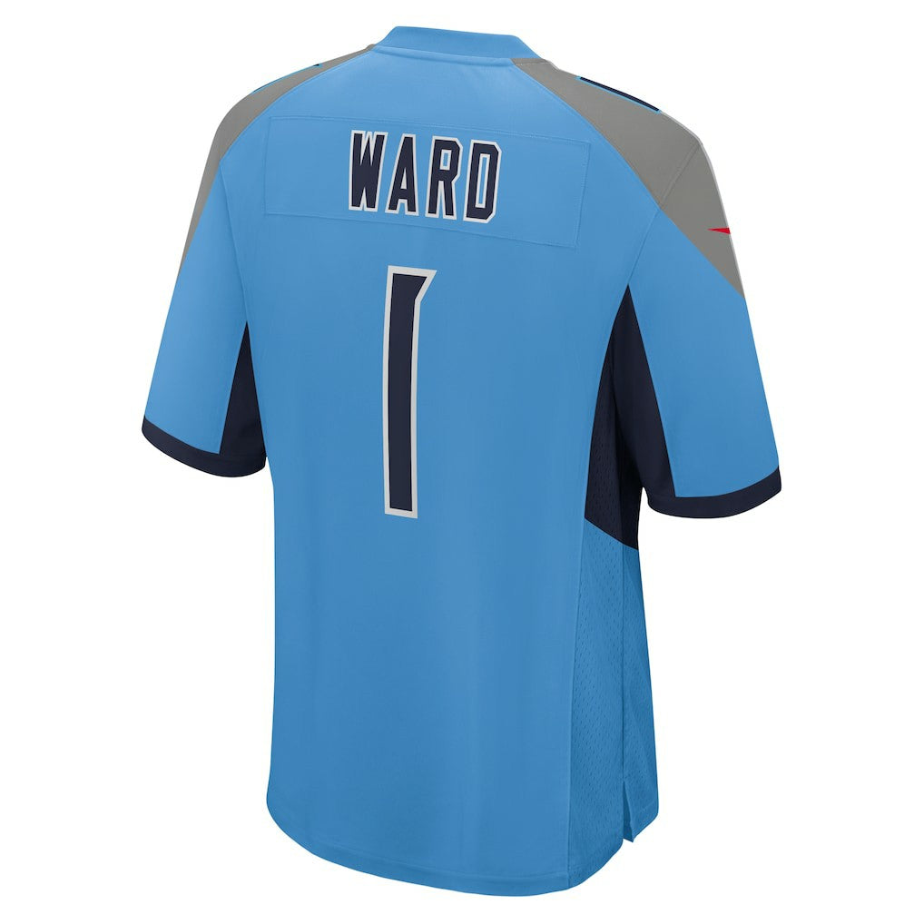 Cameron Ward Tennessee Titans 2025 NFL Draft First Round Pick Game Jersey - Light Blue | NFL Jerseys