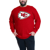 Patrick Mahomes Kansas City Chiefs Big & Tall Thermal Waffle Long Sleeve T-Shirt Red - Fanatics