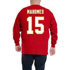 Patrick Mahomes Kansas City Chiefs Big & Tall Thermal Waffle Long Sleeve T-Shirt Red - Fanatics