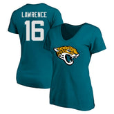 Trevor Lawrence Jacksonville Jaguars Women's Plus Size Fair Catch Name & Number Scoop Neck T-Shirt Teal - NFL