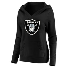 Maxx Crosby Las Vegas Raiders Women's Plus Size Player Name & Number V-Neck Pullover Hoodie Black - Fanatics
