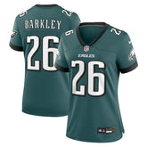 Saquon Barkley Philadelphia Eagles Women's Game Player Jersey Midnight Green - Nike