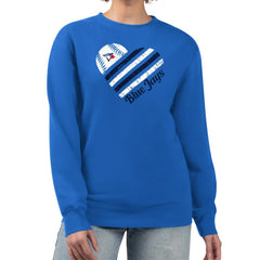 Toronto Blue Jays G-III 4Her by Carl Banks Women's Heart Logo Fleece Pullover Sweatshirt for sale